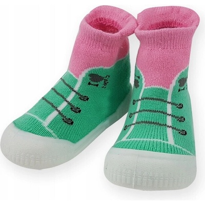 Topánky ponožky s gumovou podrážkou trampki