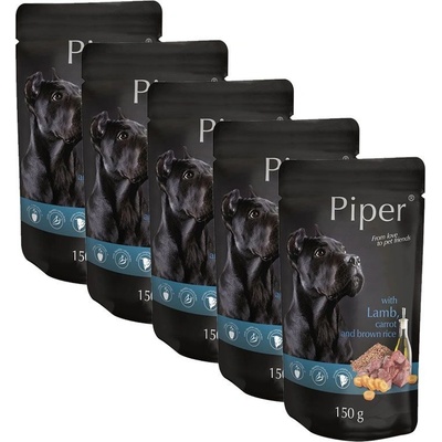 Piper Adult s jahňacinou, mrkvou a hnedou ryžou 5 x 150 g