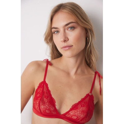 Women'Secret Сутиен women'secret RED XMAS LA VECINA RUBIA в червено от дантела с изчистен дизайн 4028180 (4028180)