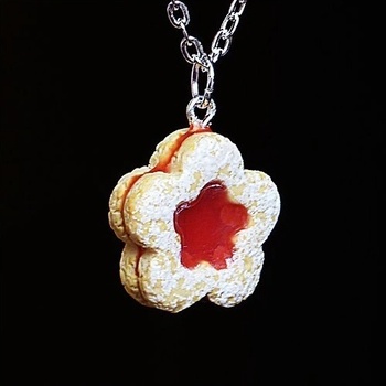 Prosperk Řetízek s přívěskem fimo linecká kytička S4680