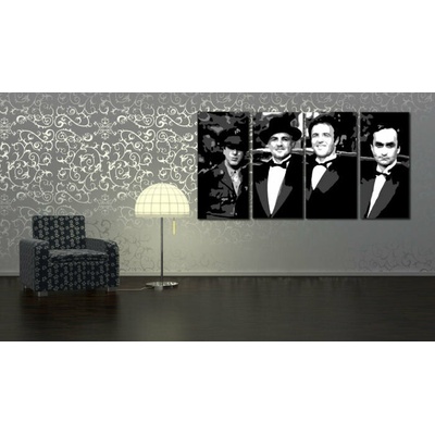 Ručne maľovaný POP Art obraz Corleone Family - 120x60 cm