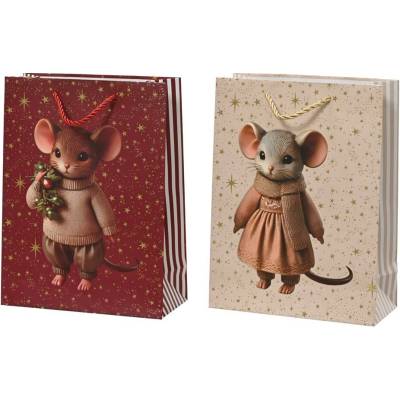 Taška vian myška 24x18/8cm 2ass