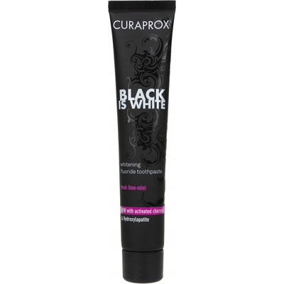 Curaprox Black is White bieliaca s aktívnym uhlím 90 ml