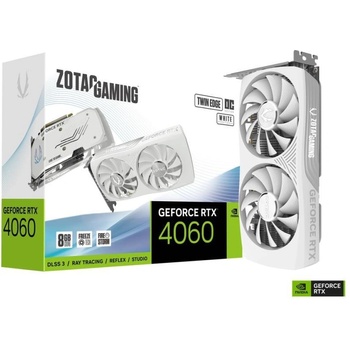 Image 1 of ZOTAC GeForce RTX 4060 8GB Twin Edge OC White (ZT-D40600Q-10M)