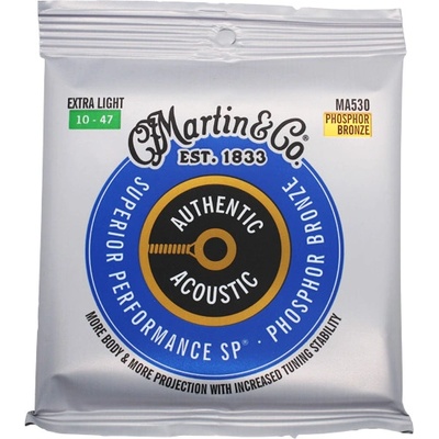 Martin&Co Martin MA530 Authentic SP, Струни за акустична китара 10-47, Phosphor Bronze (MA530)