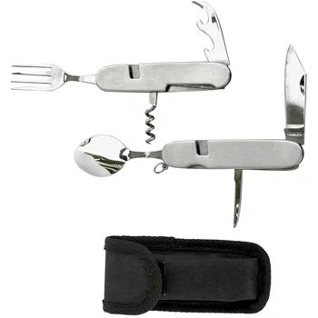 Origin Outdoors Разглобяеми прибори за хранене от неръждаема стомана (470160)