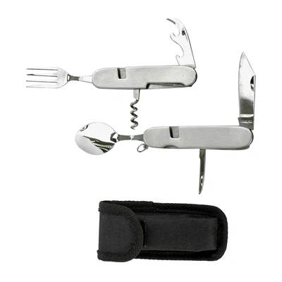 Origin Outdoors Разглобяеми прибори за хранене от неръждаема стомана (470160)