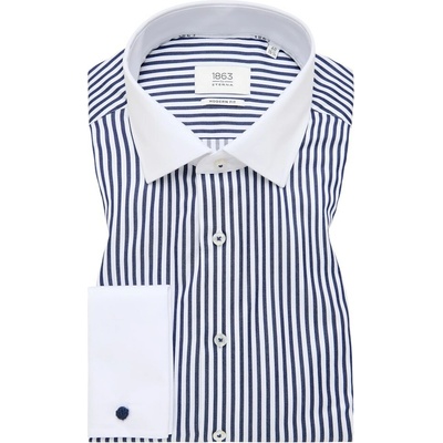Eterna Premium pánska prúžkovaná košeľa s franc. manžetami slim fit 1863