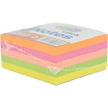 Самозалепващи листа неон 50 x 50 мм. 250 л. , 5 цв