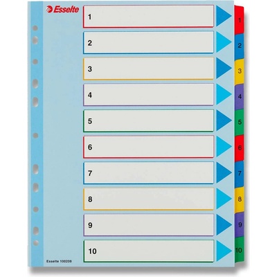Esselte Mylar Maxi - papírový rozlišovač - 10 listů A4