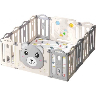 EMP Dětská ohrádka plastový plot 148 x 148 cm šedá – Hledejceny.cz