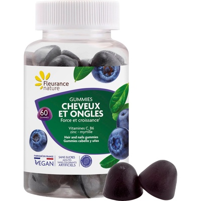 Fleurance Nature Hair & Nails Gummies - 60 гумени бонбони