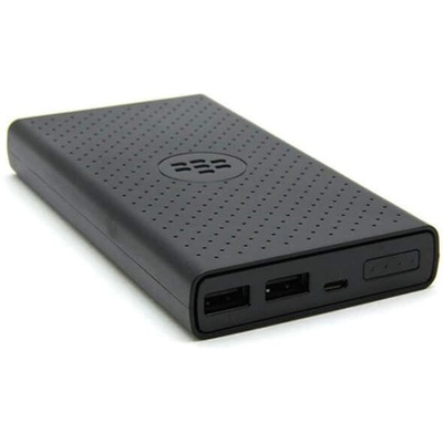 BlackBerry Power Bank MP-12600, 12.600 mAh - качествена външна батерия с 2xUSB за смартфони и таблети (черен)