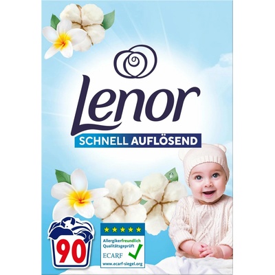 Lenor Sensitive prací prášok 4,95 kg 90 PD
