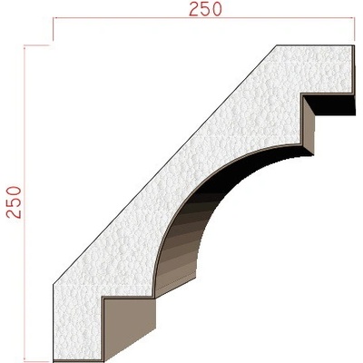 Dekora-Stuck Podstřešní římsa 250x250mm 316060