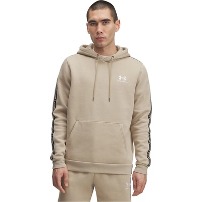 Under Armour Мъжки суичър Under Armour Icon Fleece Taping Hoodie Mens - City Khaki