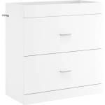 vidaXL Кабинет под мивка за баня Бяло 78, 5 x 37, 5 x 81 см (890712)
