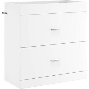 vidaXL Кабинет под мивка за баня Бяло 78, 5 x 37, 5 x 81 см (890712)