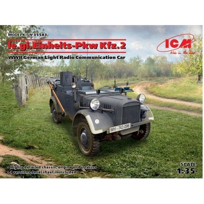 ICM le.gl.Einheitz-Pkw Kfz.2 Light Radio Comm.Car 35583 1:35