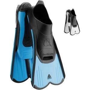 Cressi-Sub Cressi Light Fins short fins - travel-friendly snorkeling fins - efficient muscle training - robust swimming fins - blue - 43/44 - DP182043