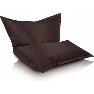 Ecopuf Pillow L polyester NC15 Tmavě hnědá