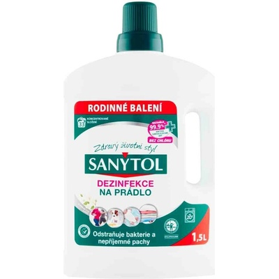 Sanytol Biele kvety Dezinfekcia na biele aj farebné prádlo a práčky 1,5 l