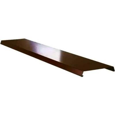 Atikový plech r.š.333mm Al Hliník lakovaný RAL 8019 šedohnědá dl.2m (Vhodné pro šířku zdiva 210-250mm)