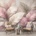 Art Gift Decor Фототапет с декоративни листа в пастелни тонове
