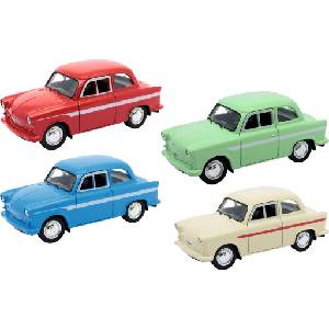 Goki Метален автомобил Goki - Trabant P50, 1: 38, асортимент (12340)