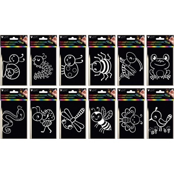 Škrabacie obrázky chrobákov 10,5 x 15,5 cm