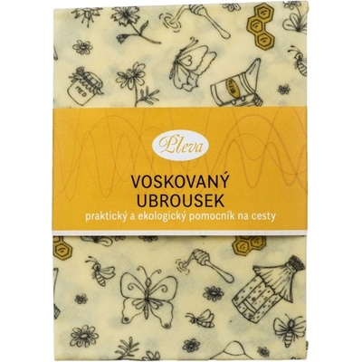 Pleva Voskovaný ubrousek Včelí svět Hanky Plevové 30x30cm