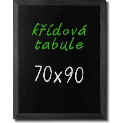 A-Z Reklama CZ CHBBL70x90 Woodboard nástěnná dřevěná křídová tabule černě lakovaná 70 x 90 cm