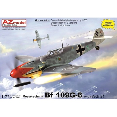 AZmodel Messerschmitt Bf 109G 6 w/ WGr.21 1:72