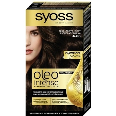 Syoss Oleo Intense farba na vlasy Čokoládovo hnedý 4-86 50 ml