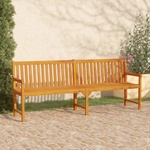 vidaXL Градинска пейка, 220 cм, акациево дърво масив (316613)