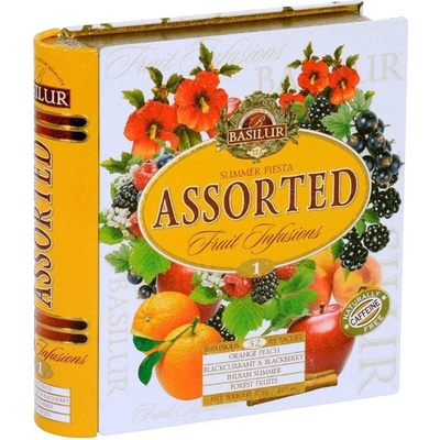 Basilur Fruit Infusions Book Summer Fiesta plech 32 x 1,8 g