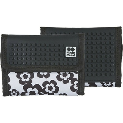 PIXIE CREW креативен портфейл черно-бели цветя PIXIE CREW | Cheren | Момчешки | UNI