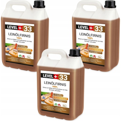 Lněný olej 100% 15L Lněná fermež Level+33