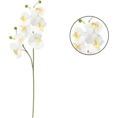 UMĚLÁ VĚTVIČKA - ORCHIDEJ 64 CM BÍLÁ bal=24 ks *3643