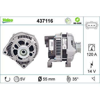 Alternátor VALEO 437116