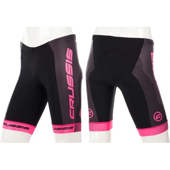 Crussis dámské elastické kraťasy černá/růžová