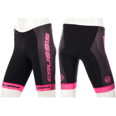 Crussis dámské elastické kraťasy černá/růžová