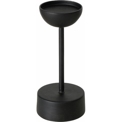 Boltze Kovový svícen na jednu svíčku VIMO, 20 cm černá