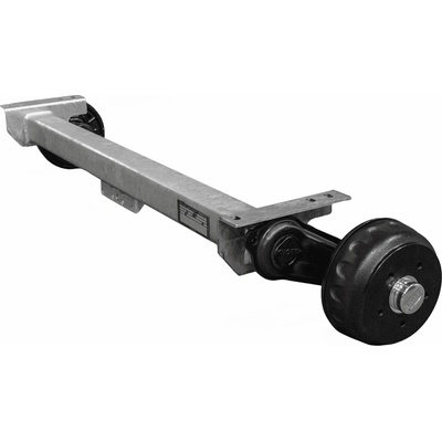 Brzděná náprava KNOTT VGB13M pro přívěs/nosič automobilů 1350 kg 1200 mm 1550 mm 5x112