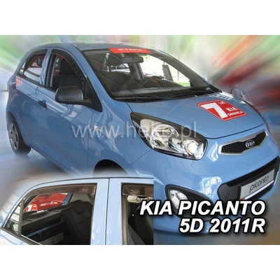 Deflektory Kia Picanto, 2011-2017 zadné