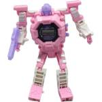 RAYA TOYS Детски електронен часовник Raya Toys - Робот Трансформер, розов (510119253) - baby