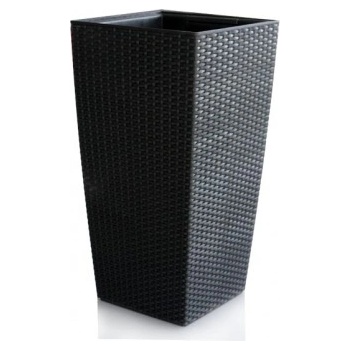 Image 1 of HORECANO Саксия Квадрат Висока - Черна (019745)