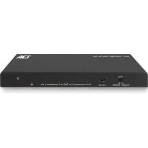 ACT HDMI сплитер ACT AC7832, 1 вход 4 изхода, 4K (3840x2160), 10.2 Gbit/s - AC7832 (AC7832)
