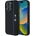 BMW Силиконов калъф BMW Hexagon Blue Line MagSafe за iPhone 16 Pro - черен (3666339324865)