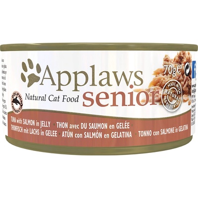 Applaws Cat Senior tuniak s lososom v želé 6 x 70 g
